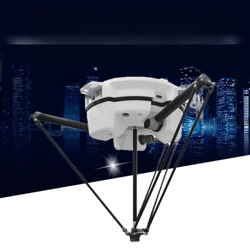 Robot food packing application case DELTA industrial robot high-speed grab and put arrangement manipulator