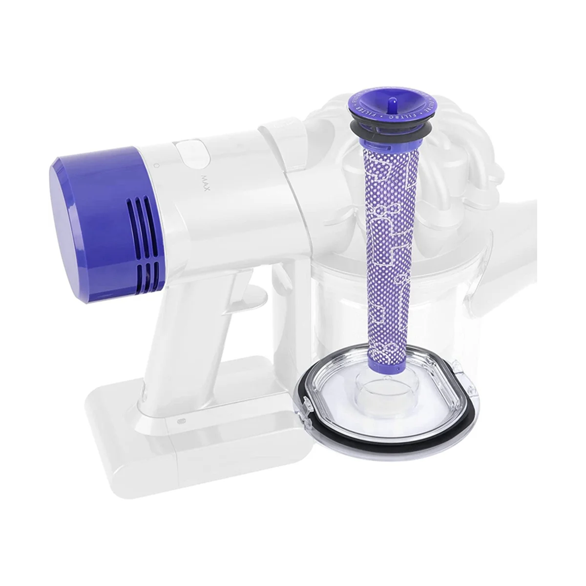 씰링 링이 있는 먼지통 뚜껑, 사전 및 사후 HEPA 필터 세트, V7 V8 용