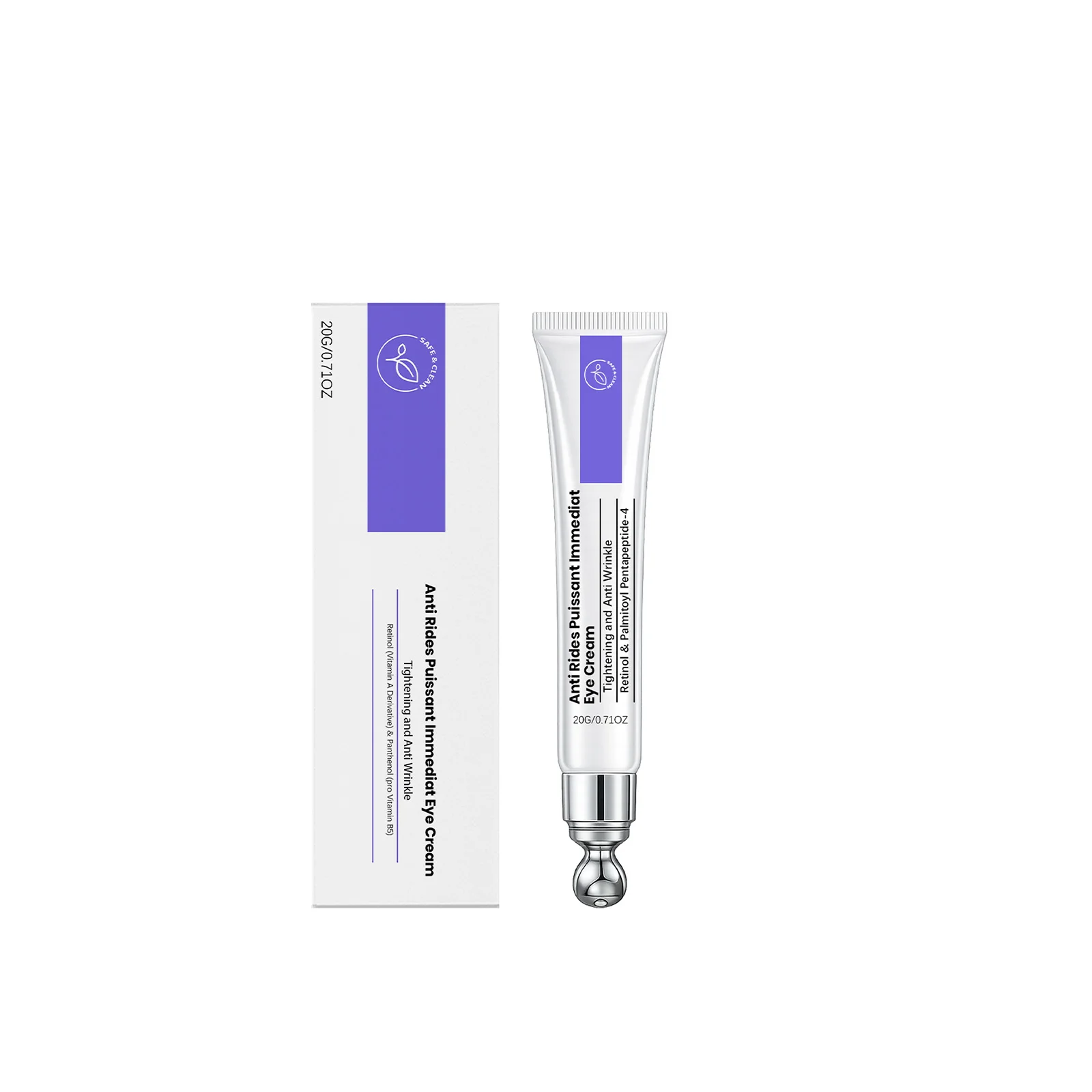 Eye Cream Retinol Firm Vibration Massage Treat Dark Circle Wrinkles Puffiness Lightweight Hydrating Nourish Rolling Ball Essence