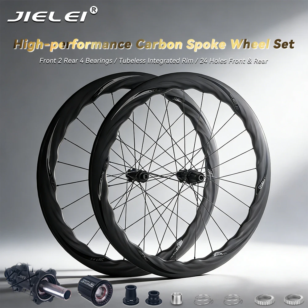 

700c carbon fiber wheel 5045mm 36T disc brake carbon fiber rim center lock road bicycle wheelset quality road wheelset