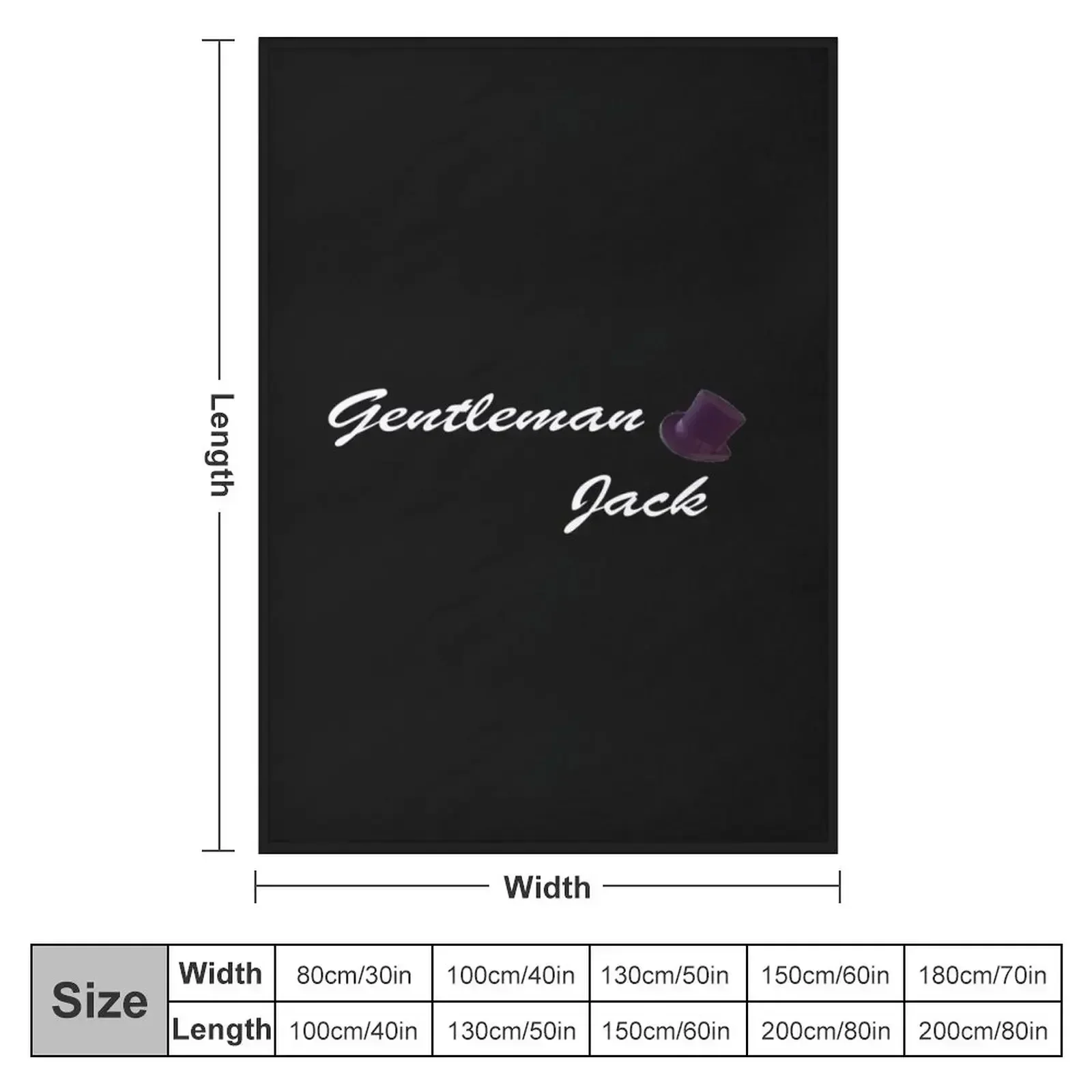 Gentleman Jack - title Throw Blanket decorative funny gift heavy to sleep Blankets