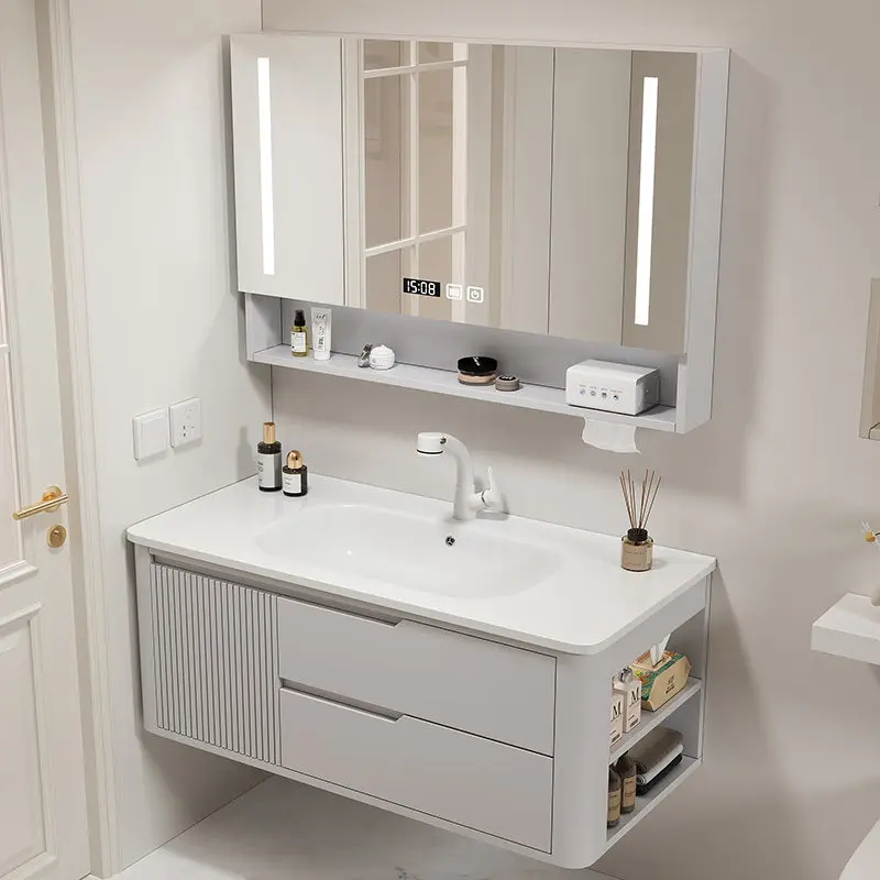 

Керамическая интегрированная раковина, комбинация тумбы для ванной и унитаза, унитаз-раковина из дуба с покрытием под краску