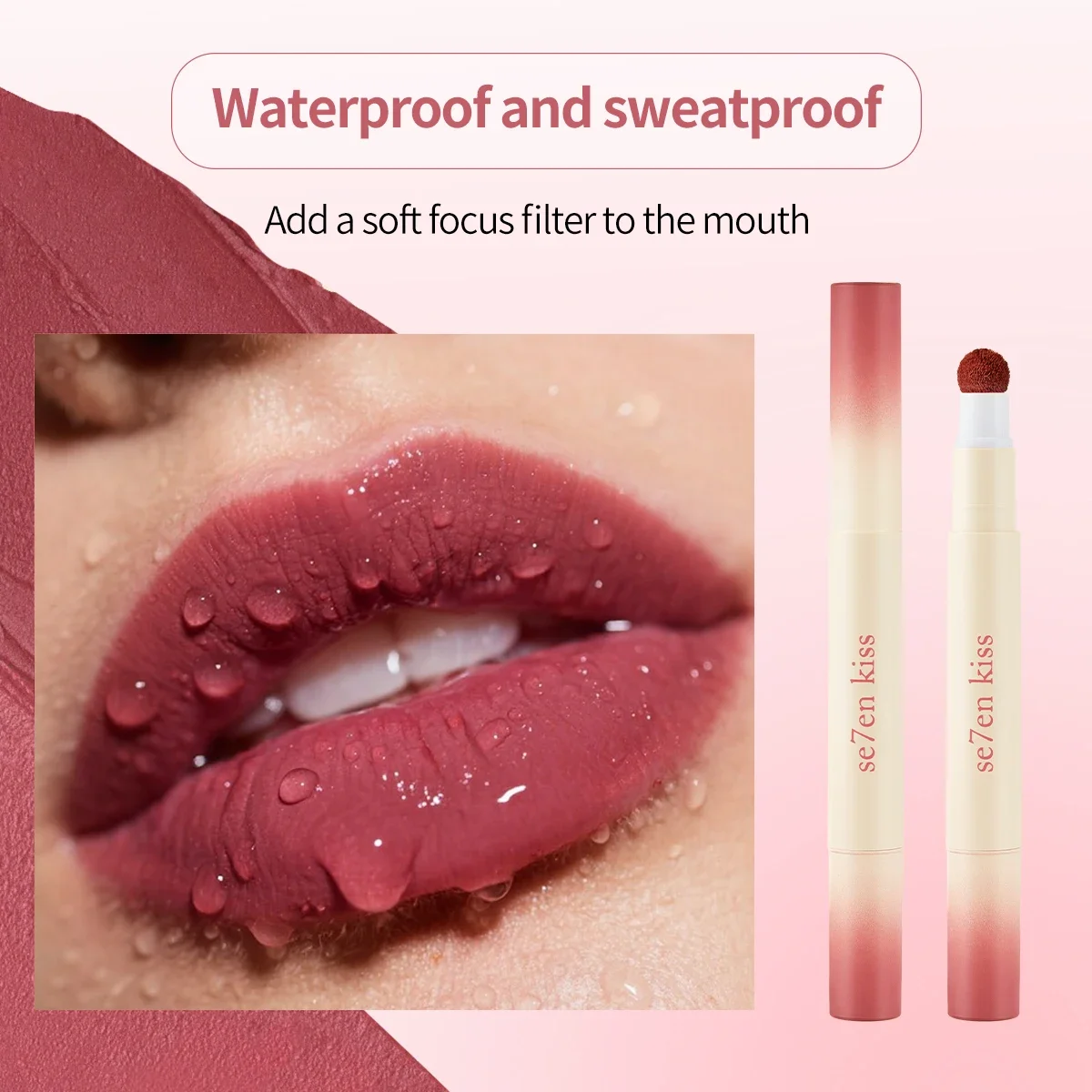 Air Cushion Lip Powder Cream Matte Long Wear Hydrating Lipstick Waterproof Non Transfer Lip gloss Smooth Makeup  Cosmetics