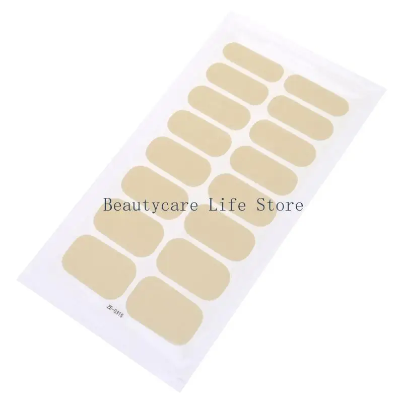 

652C 16 Strips Nail Polish Strips Nail Stickers Set for UV Lamp Designer 3D Nails Polish Wraps Fashion Nail Art Stickers