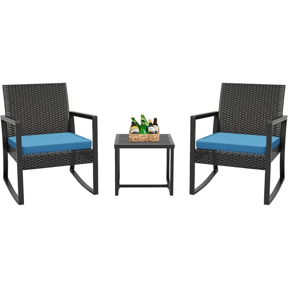 

Garden Furniture Sets，Outdoor Courtyard Terrace Wicker Rattan Chair Garden Furniture Set with Coffee Table Garden Furniture Sets