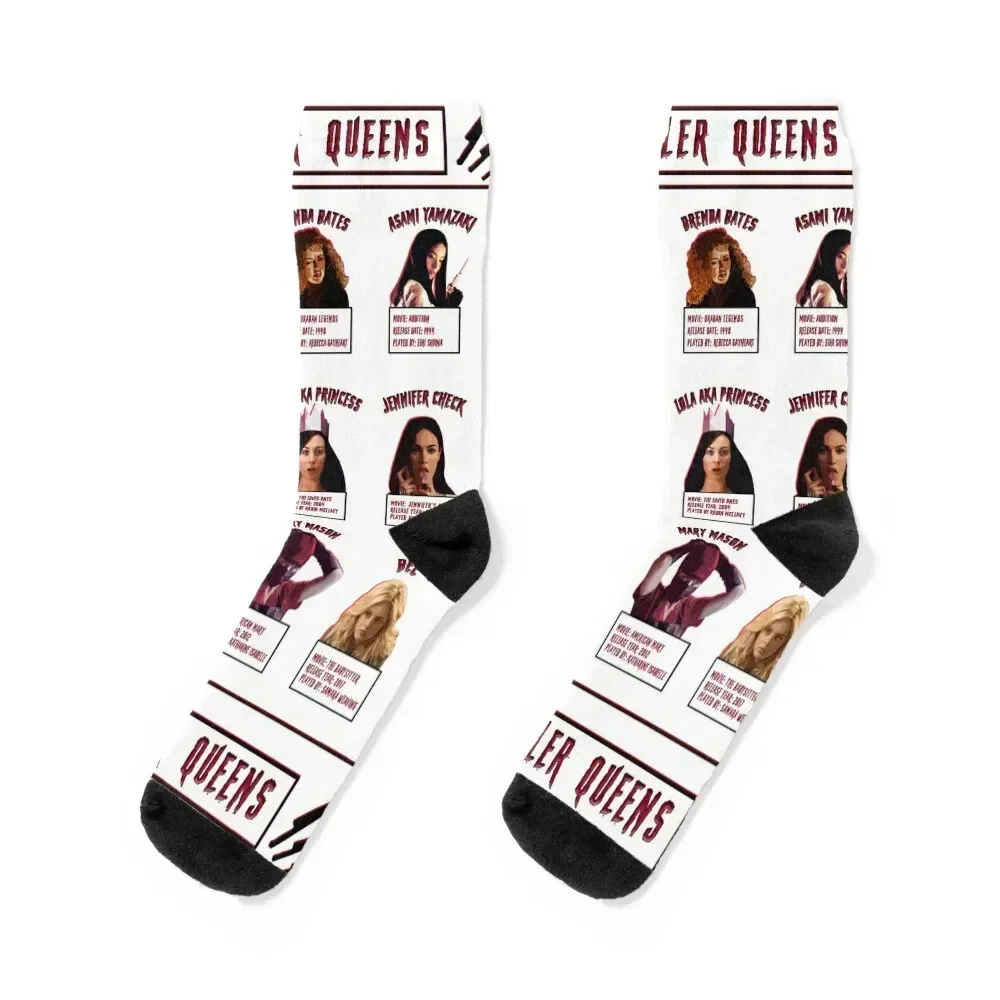 Horror Movies - Killer Queens Socks men cotton high quality hiphop Socks Woman Men's
