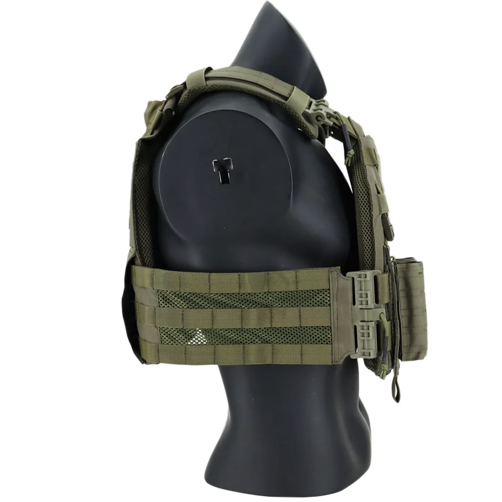 Tactical Vest With Triple Magazine Pouch Outdoor Hunting Plate Carrier Protective Adjustable Vest Airsoft Combat Equipment