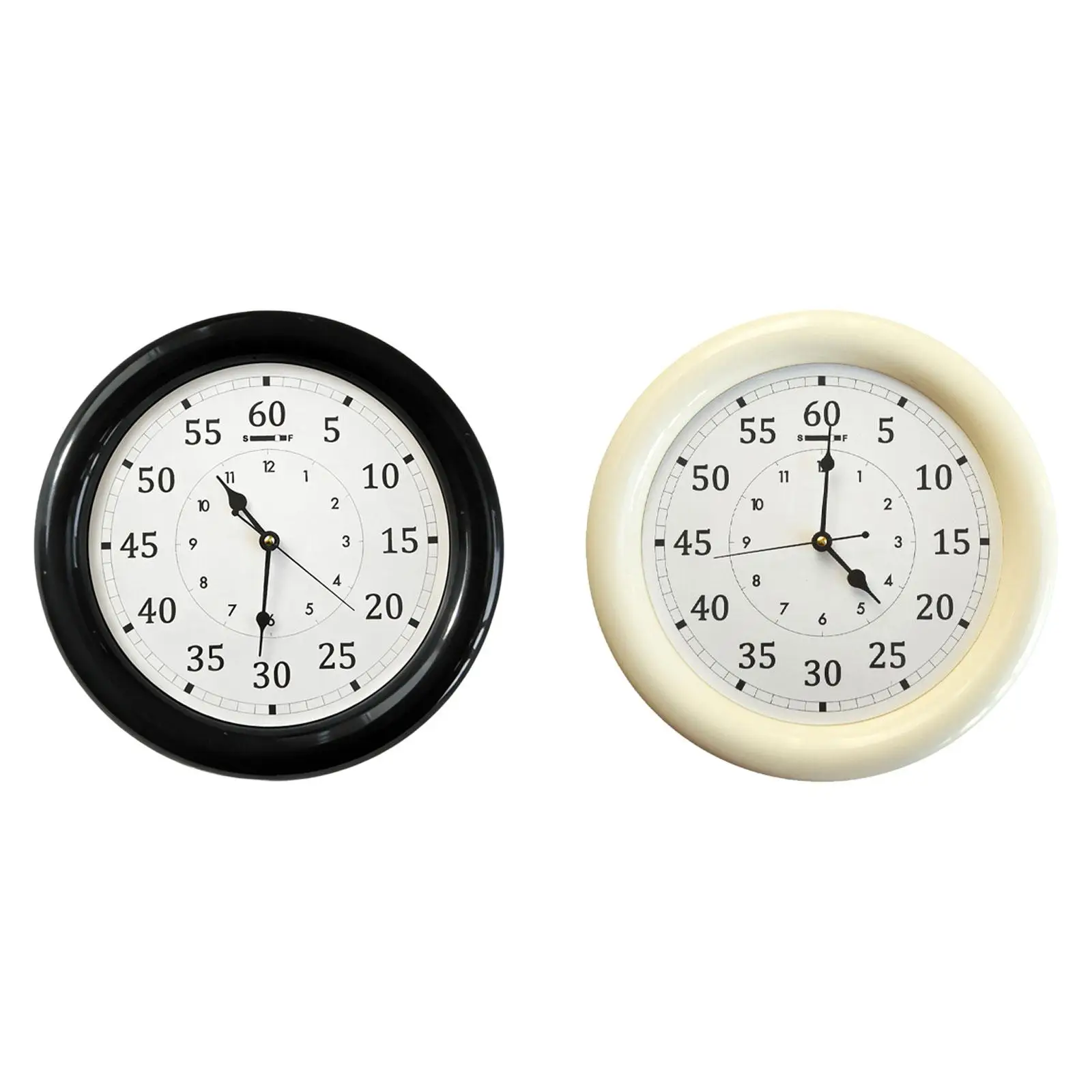 

Easy Read Wall Clock Silent Non Ticking ABS Plastic for Bedroom Living Room Home Office Decoration