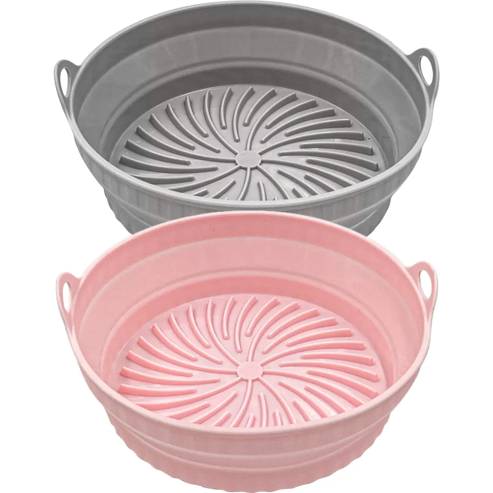 2pcs Baking Mats Non Stick Heat Resistant Reusable Cooking Supplies Non Stick Air Fryer Pad Pad Accessories