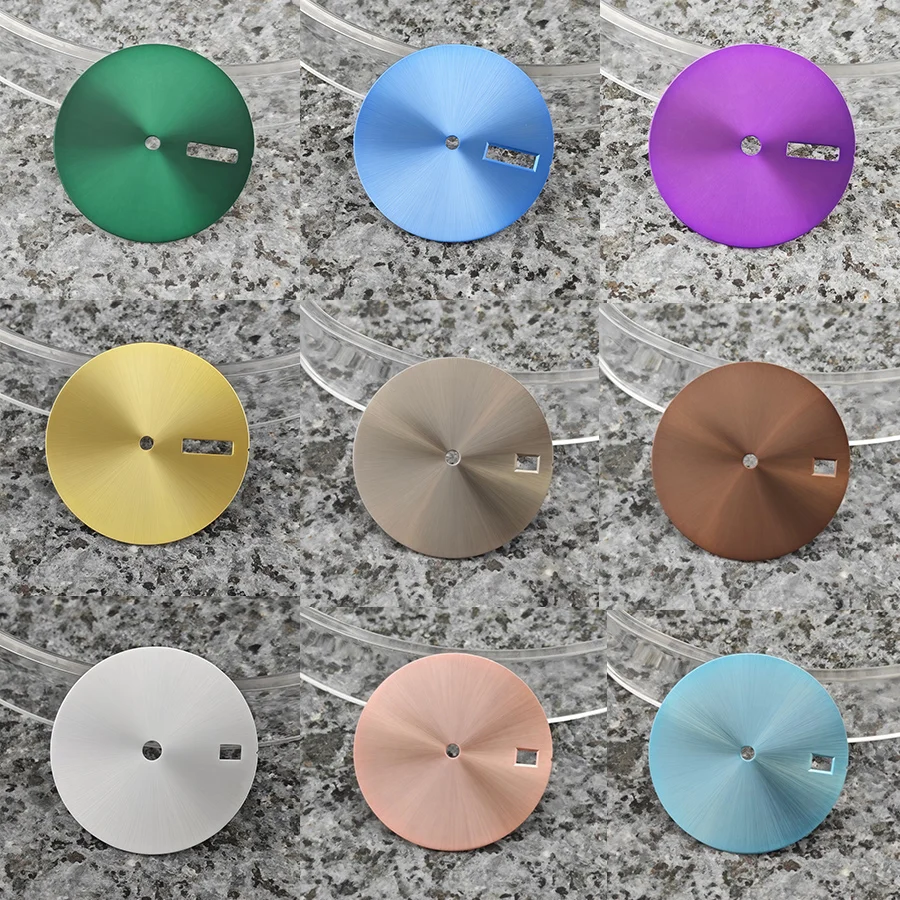 Customized 28.5mm NH35 NH36 Dial Fit For NH35 NH36 7S26 Movement 28.5mm Watch Surface Sun pattern Surface Dial