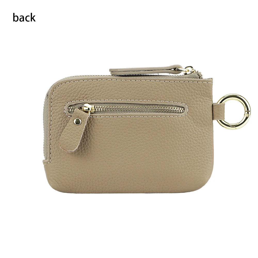 Royal Bagger Coin Purse for Women Genuine Cow Leather Fashion Thin Card Holder Small Storage Bag Girls Change Pouch Wallet 1542
