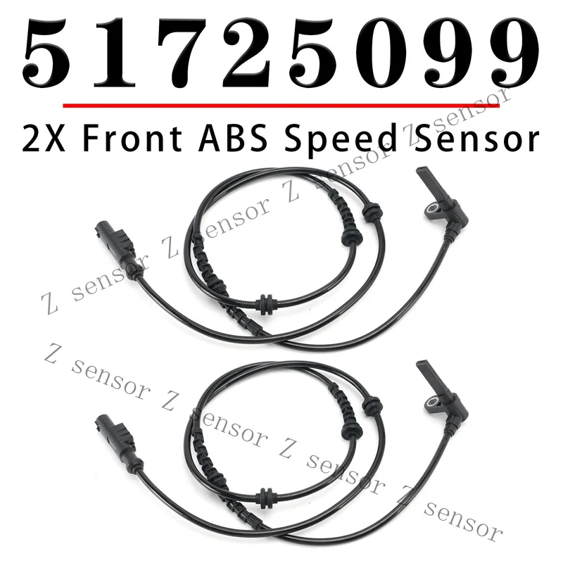 AAA+ 2X Front RightLeft ABS Speed Sensor for Citroen 51725099 52148329 F8