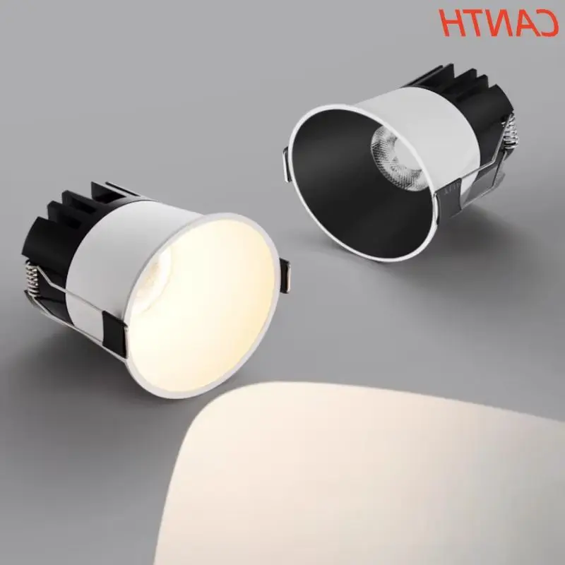 Ultra-thin frame new recessed spotlight with embedded deep cup anti-glare 60MM for livingg room, home use and commercial use