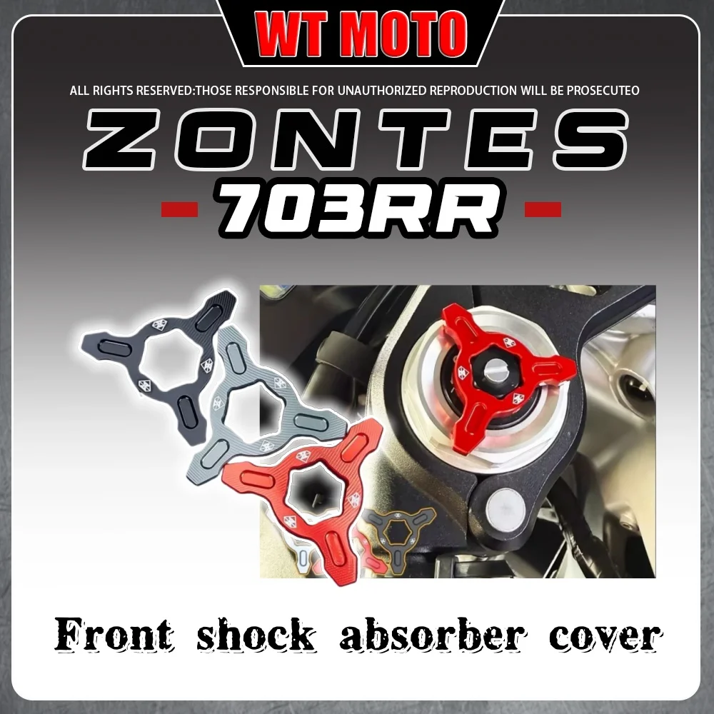 Para ZONTES 703RR cubierta de tornillo de amortiguador de impacto frontal, cubierta de ajuste, tapa de tornillo de amortiguador de impacto frontal para ZONTES 703RR 703-RR 703