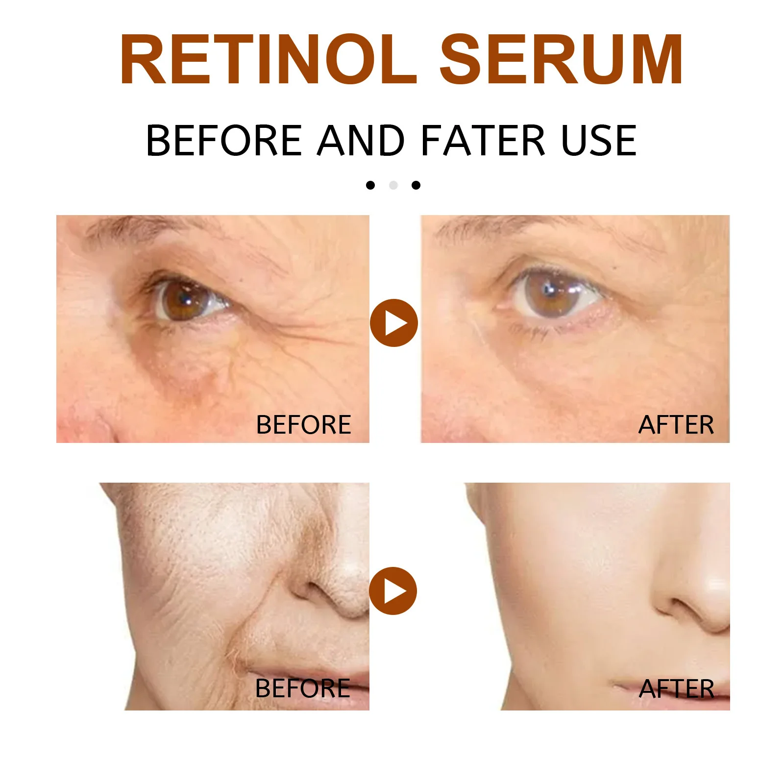 Retinol Essence Set Face Anti-Aging Serum Improving Dullness Reducing Wrinkles Firming & Moisturizing Skin Facial Care Products