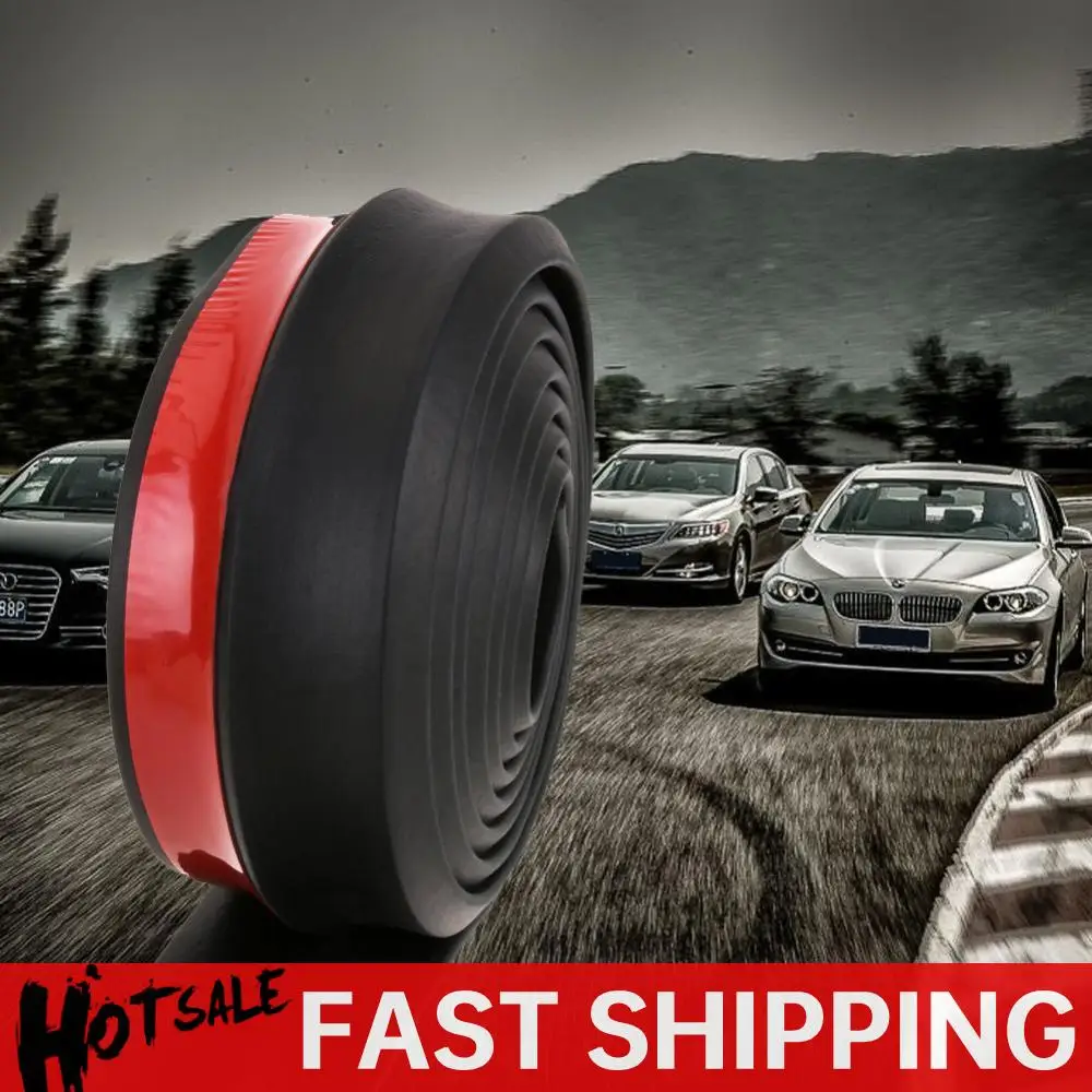 

Rubber Bumper Universal Car Bumper Sticker Lightweight 65mm Width Exterior Mouldings Scratch Proof Auto Accessories