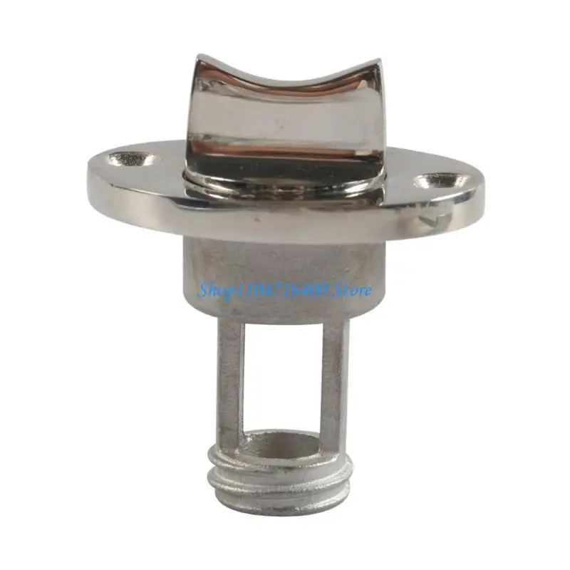 

y1gd Marine Drain Plug Stainless Boat Drain Plug Oval with Waterproof Seal Rings