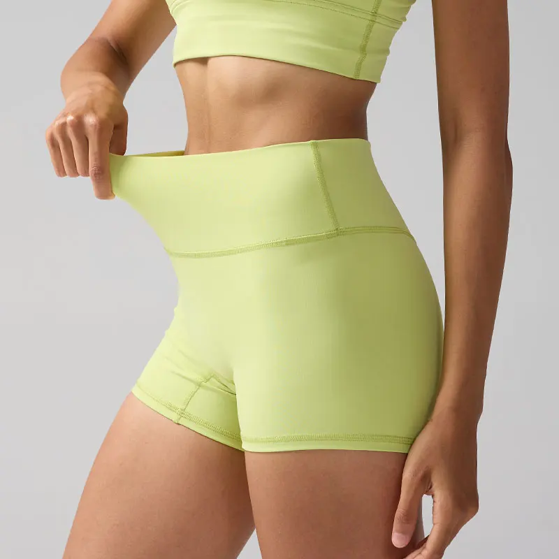 

Летние эластичные дышащие шорты для йоги с высокой талией, женские шорты для тренировок, йоги, бега, велоспорта, спортивные шорты для фитнеса