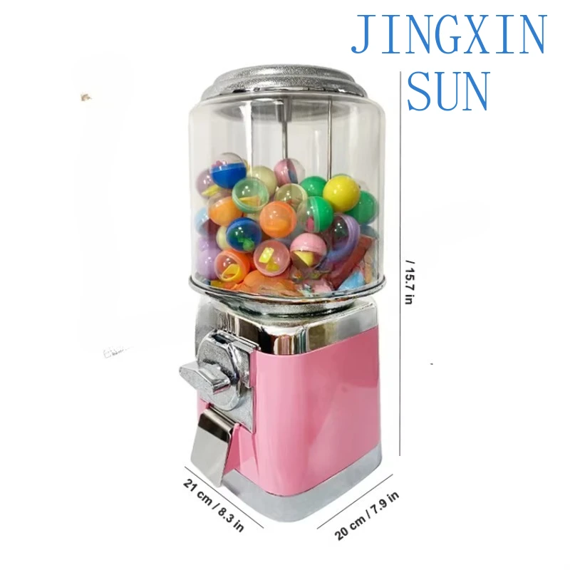 Small cylinder capsule toy elastic ball chewing gum candy candy selling pink chewing gum machine