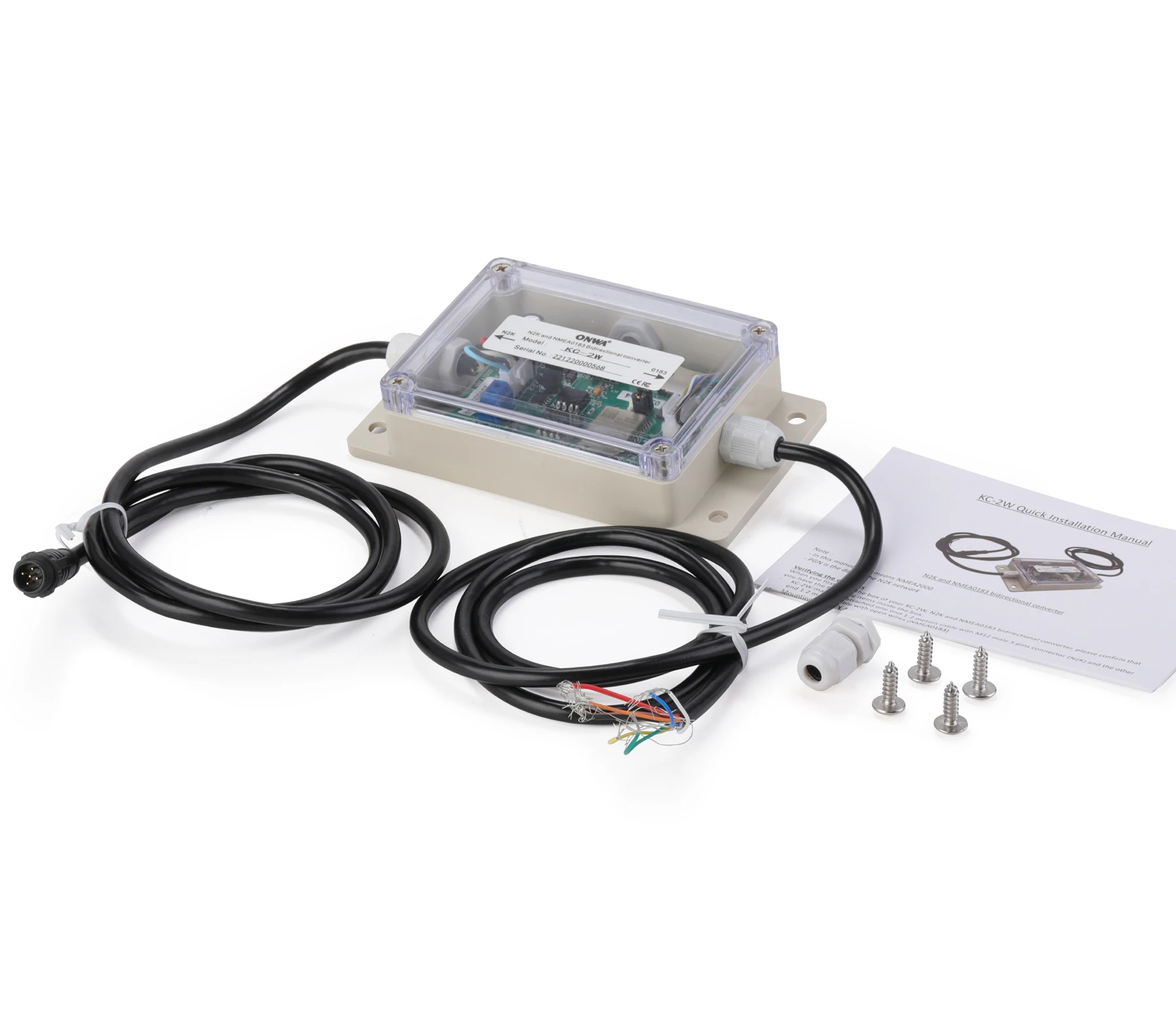 NMEA2000 And NMEA0183 Bidirection Converter NMEA0183 to N2K converter KC-2W WIFI module KC-2W