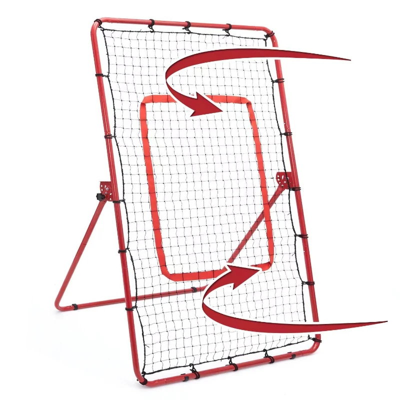 Foldable Baseball Rebound Net Adjustable Angle Baseballs Rebound Net Outdoor Softball Practice Nets Portable Sports Equipment