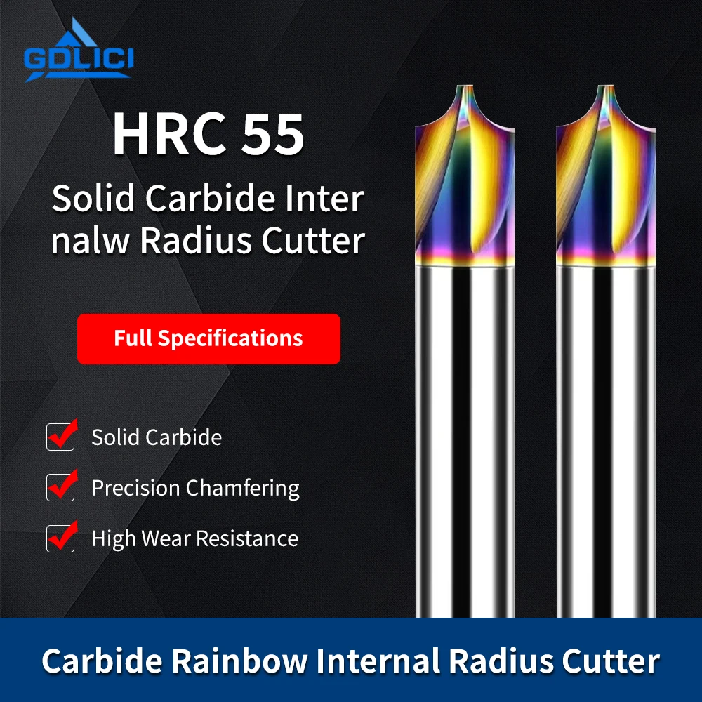 

55° colorful internal R milling cutter (R0.2-R8), colorful coating, alloy chamfer forming
