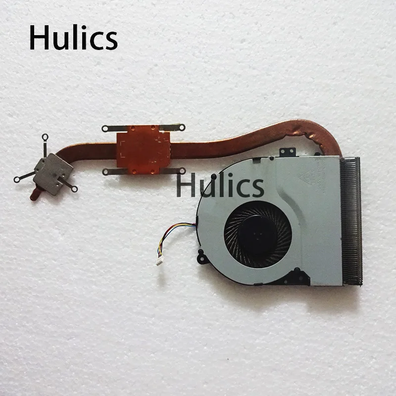 Hulics Used Laptop Heatsink Radiator CPU Cooling Fan For Asus X550L X550LN X550LC X550LB Y581L X552L W581L 13NB02G1AM0101-145E