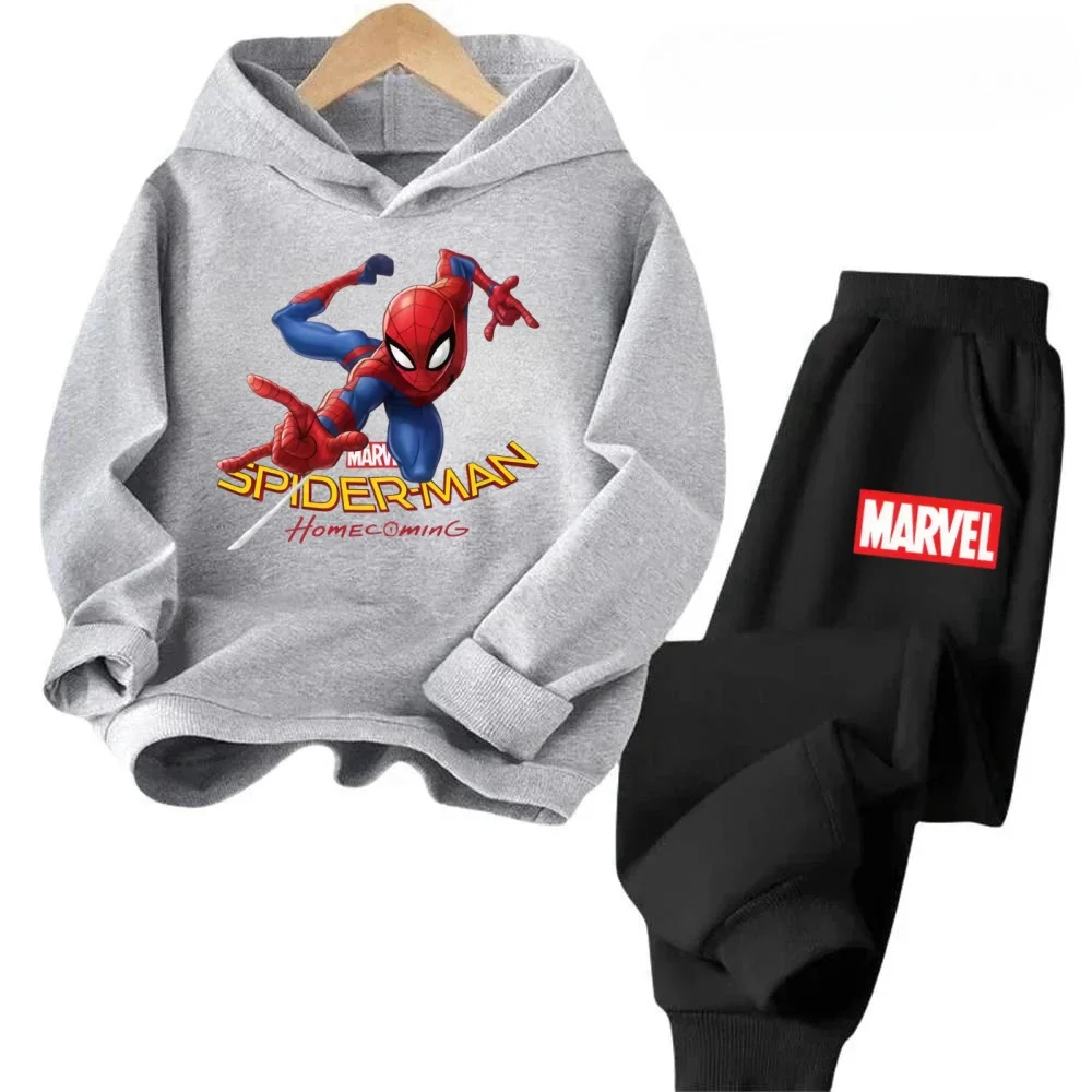 

Iron Man Print Kids Hoodie Suit 2PCS Marvel Super Hero Long Sleeve Tops Pants Boys Girls Fashion Casual Warm Outfit Set