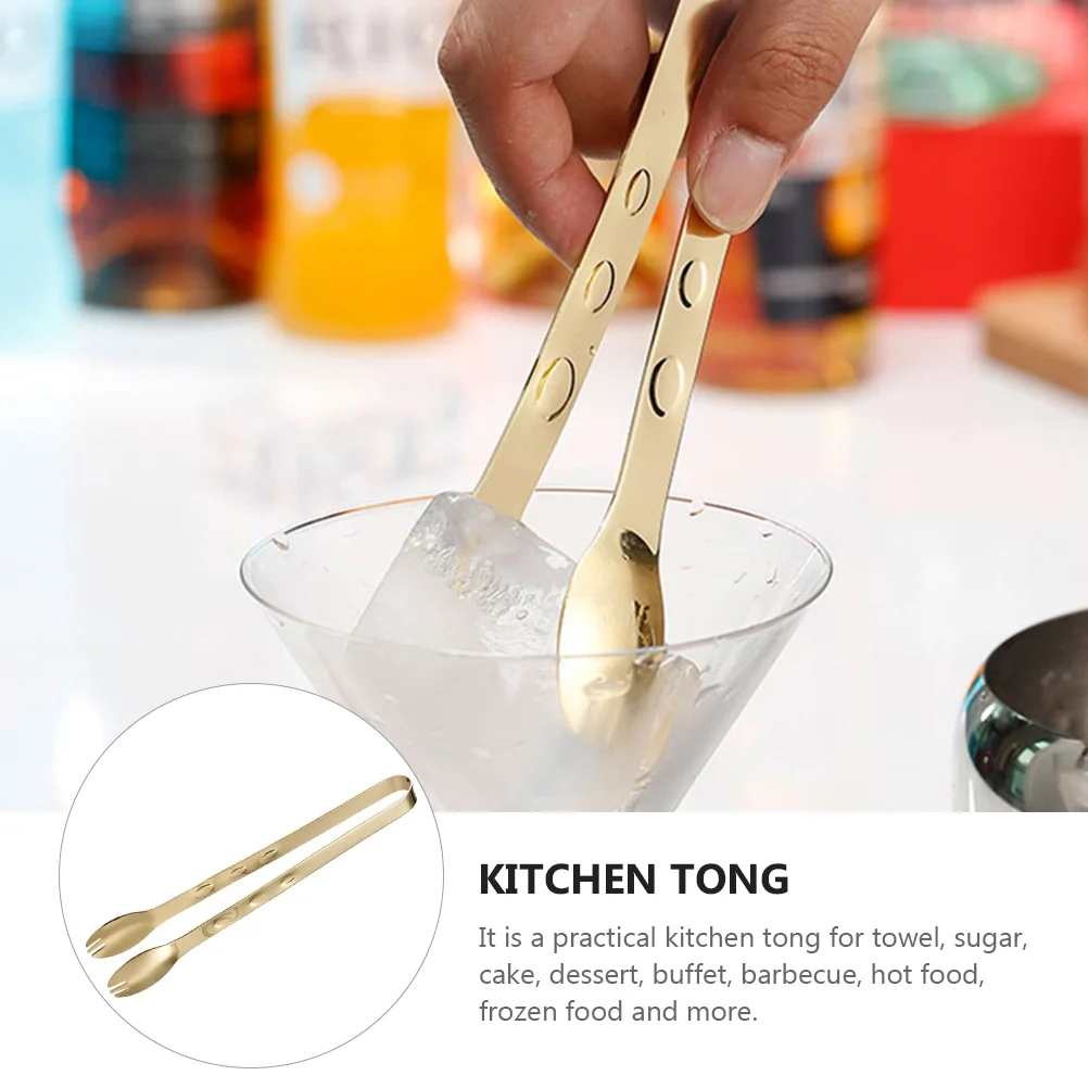 

Stainless Steel Cube Tongs Kitchen Tong Food Grade 304 Safe Material Non Slip Design Kitchen Food Tong BBQ Tools