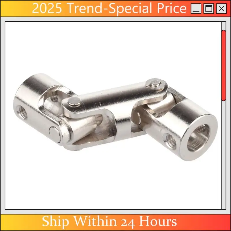 

CHYY Top 2Set Rc Double Universal Joint Cardan Joint Gimbal Couplings With Screw,6X6mm & 4X4mm