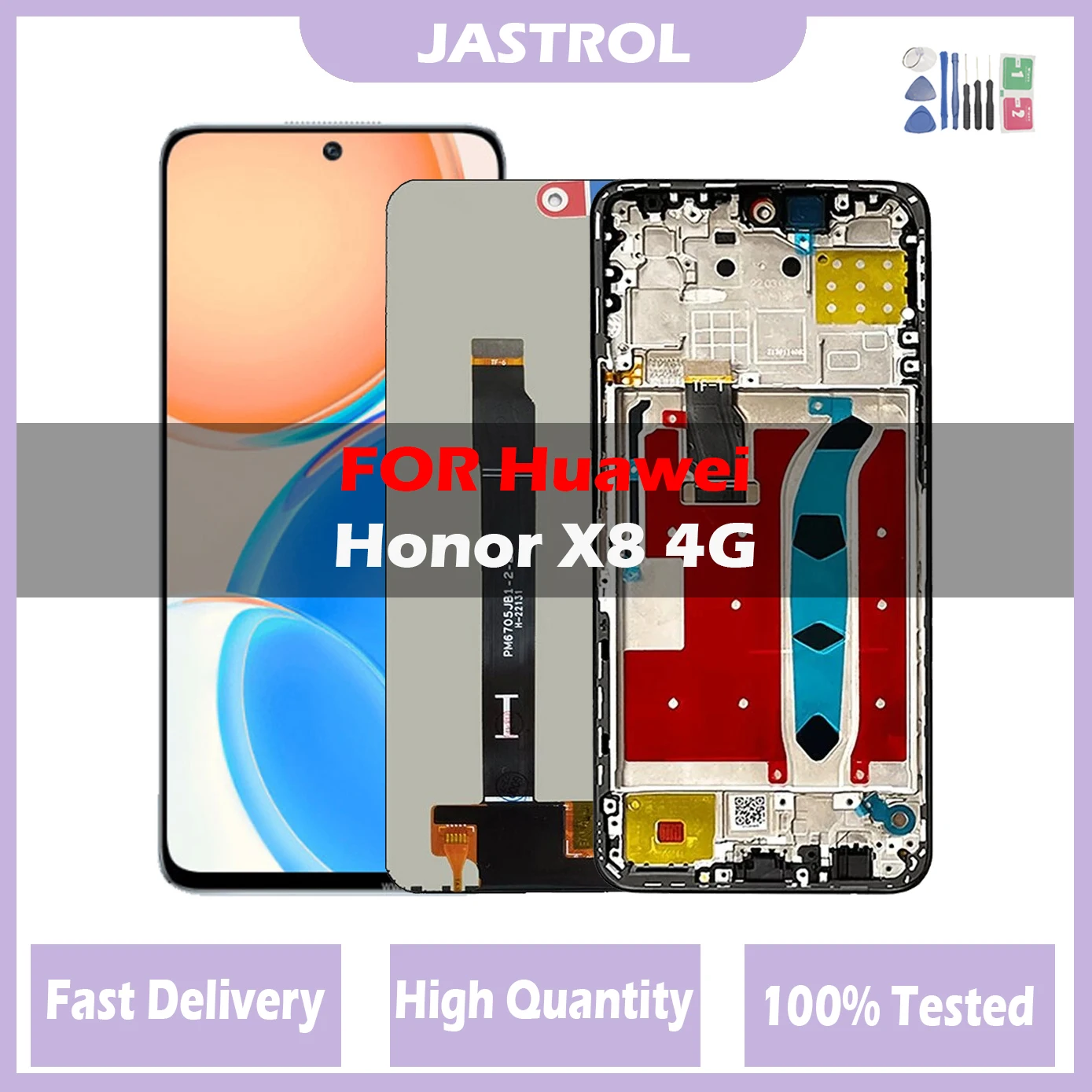 

6.7'' Original NEW For Huawei LCD Honor X8 Display Screen Frame Touch Panel Digitizer For Honor X30i TFY-AN00 Play 6T Pro LCD