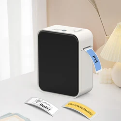 Mini Label Printer P15 Inkless Thermal Printer Adhesive Sticeker Machine Bluetooth Wireless Label Maker or 3PK P15 Label Paper