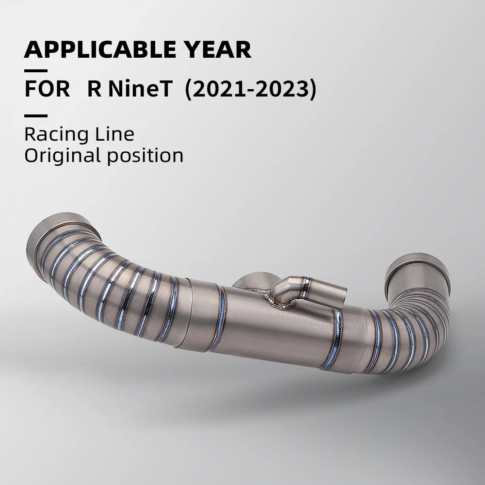

FOR Motorcycle Exhaust Pipe R NineT Titanium Alloy Front Air Exhaust Pipe AIR INTAKE SYSTEM R NineT 2021-2023