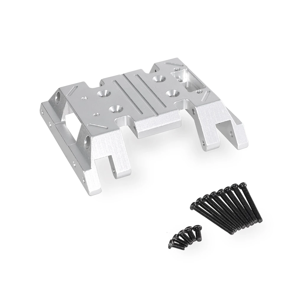 RC Car Upgrade Medium Wave Box Bottom Plate Set for 1/12 MN128 MN86 G500 RC Car Parts Silver