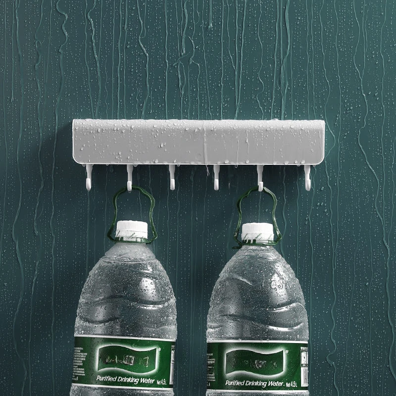 Hängende Garderobenständer hinter der Tür, Wandmontage, lochfreie Aufbewahrungshaken für Küche und Bad, praktische Kleidungs- und Hutablagen