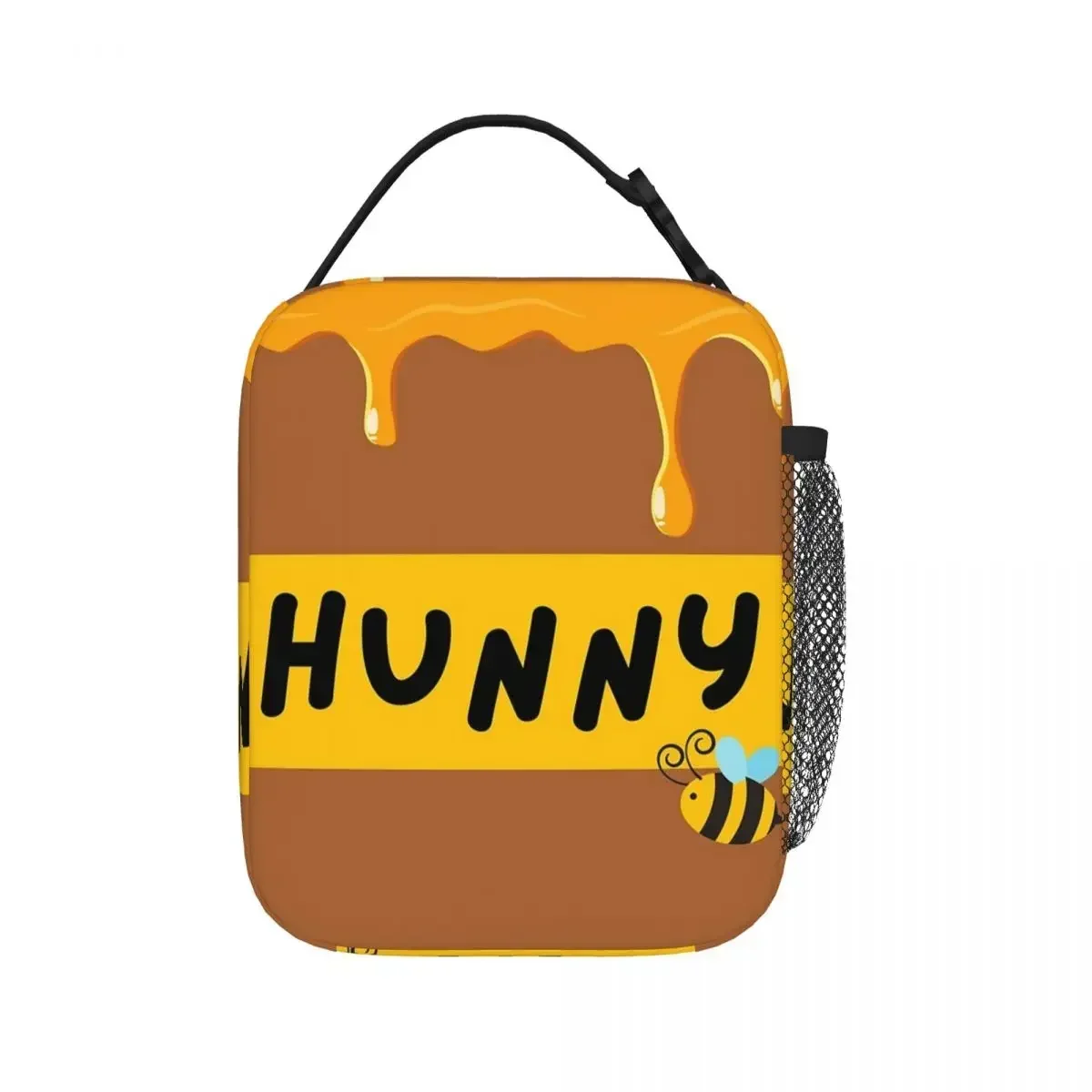 Bolsas de almuerzo con aislamiento Winnie The Pooh Hunny Pot, bolsas de Picnic impermeables, fiambrera térmica, Tote para mujer, trabajo, niños,