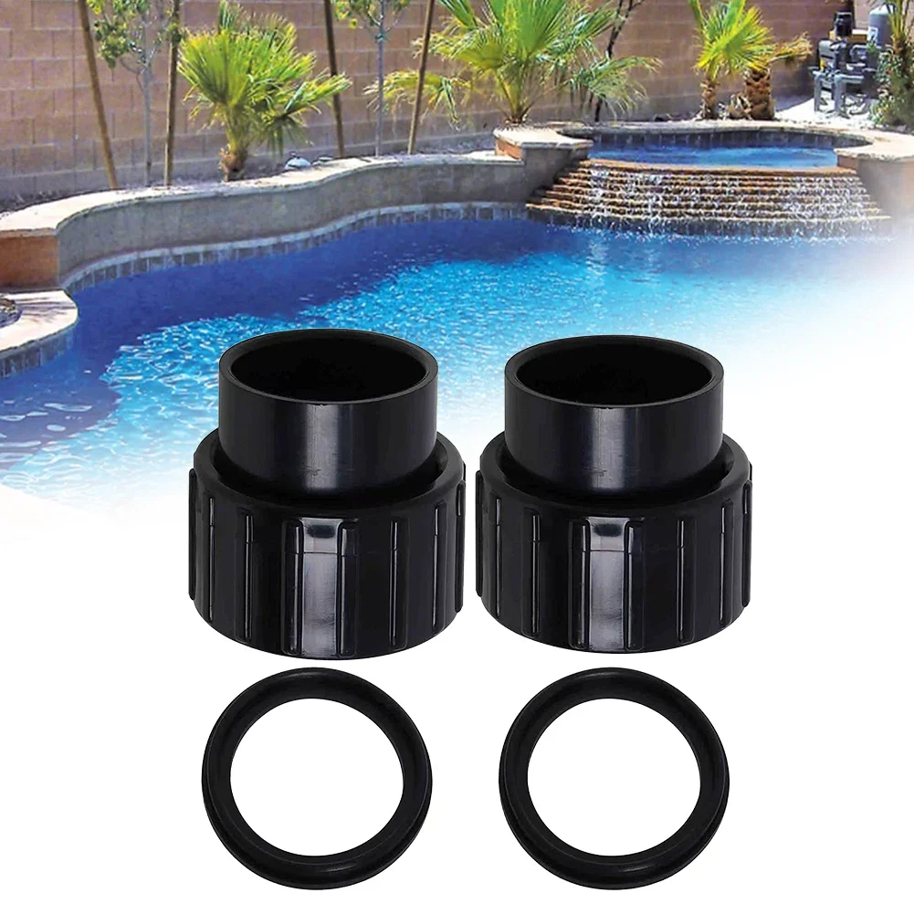 Pool Pumps Connector Kit Union Connection Cleaning Household Supplies Black Convenient To Install Long Lifetime
