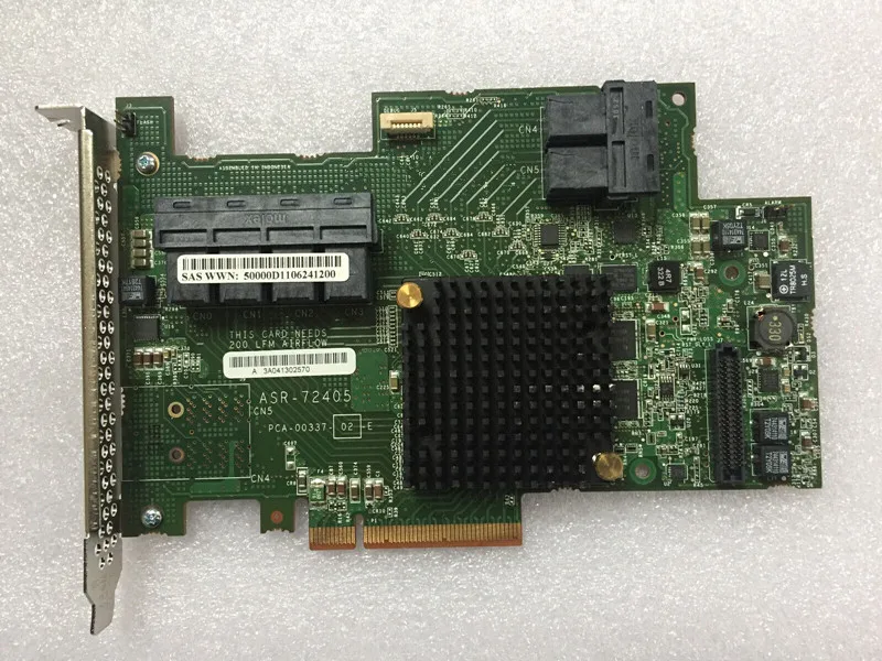 Cache gb s Sas Sata Pcie Gen Cartão de Controlador Raid Asr72405 1gb