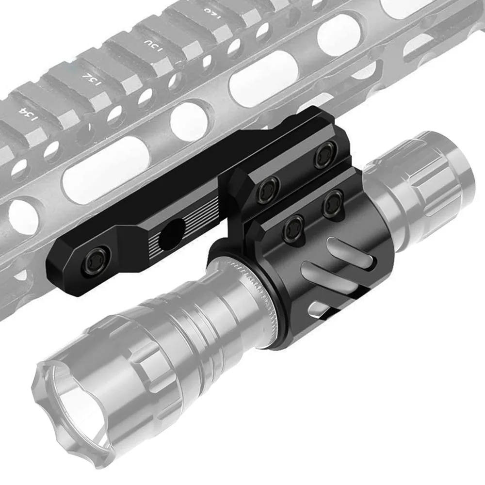 Supporto per torcia Offset M-Lok supporto per staffa per torcia tattica per guida Picatinny da 20mm sistema M-Lok accessori per la caccia