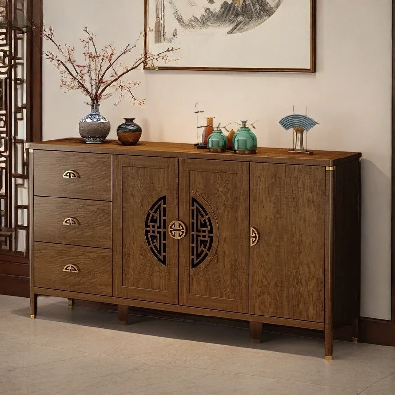 

Усовершенствованный боковой шкаф из массива дерева, кухня, бытовой, многослойный шкаф для хранения большой вместимости, боковой шкаф