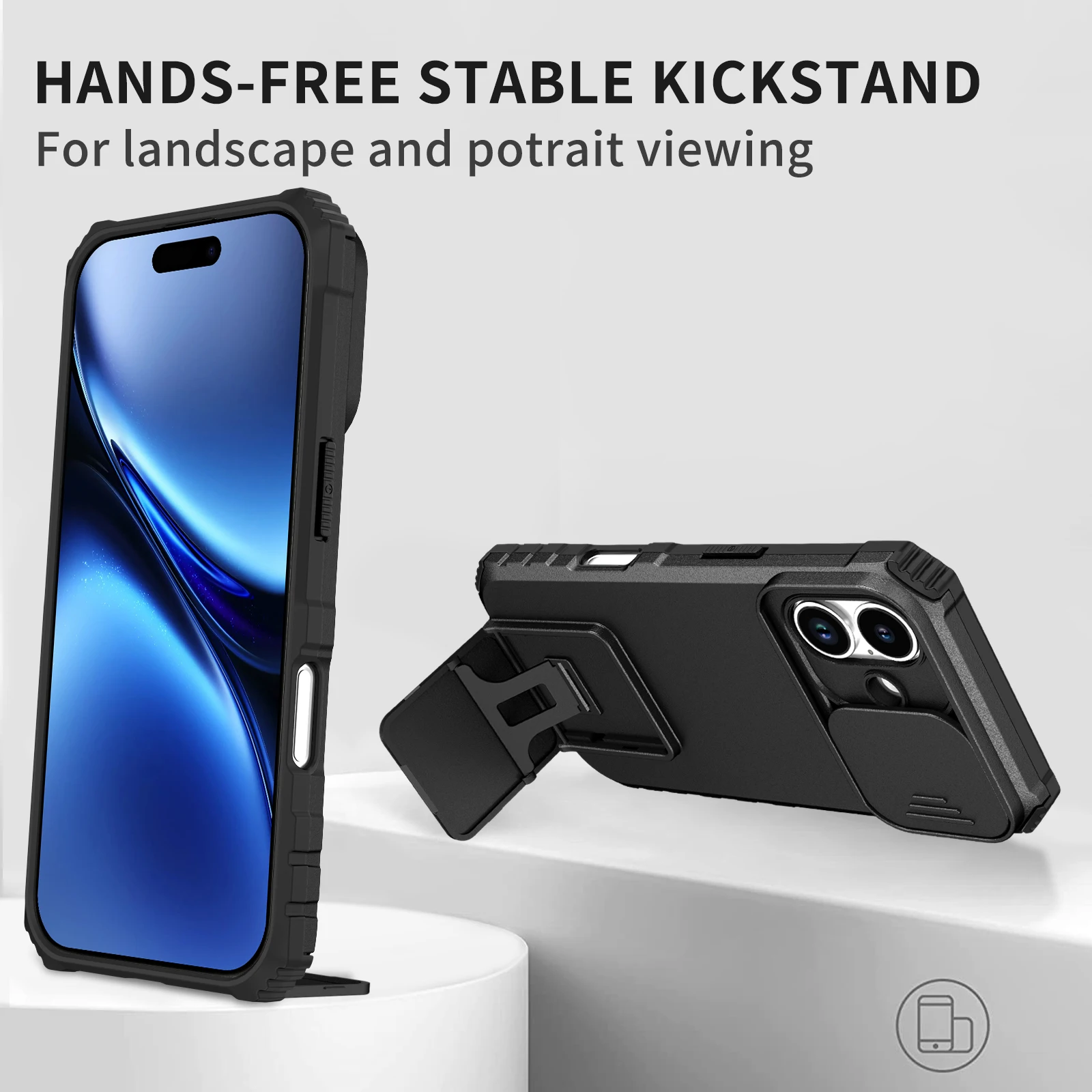 حافظة صلبة مقاومة للصدمات لهاتف آيفون 17 برو ماكس 16 17 Air 15 14 Plus 13 12 Pro Iphone 17 Iphone 14 Iphone 16 أغطية الهاتف الخليوي