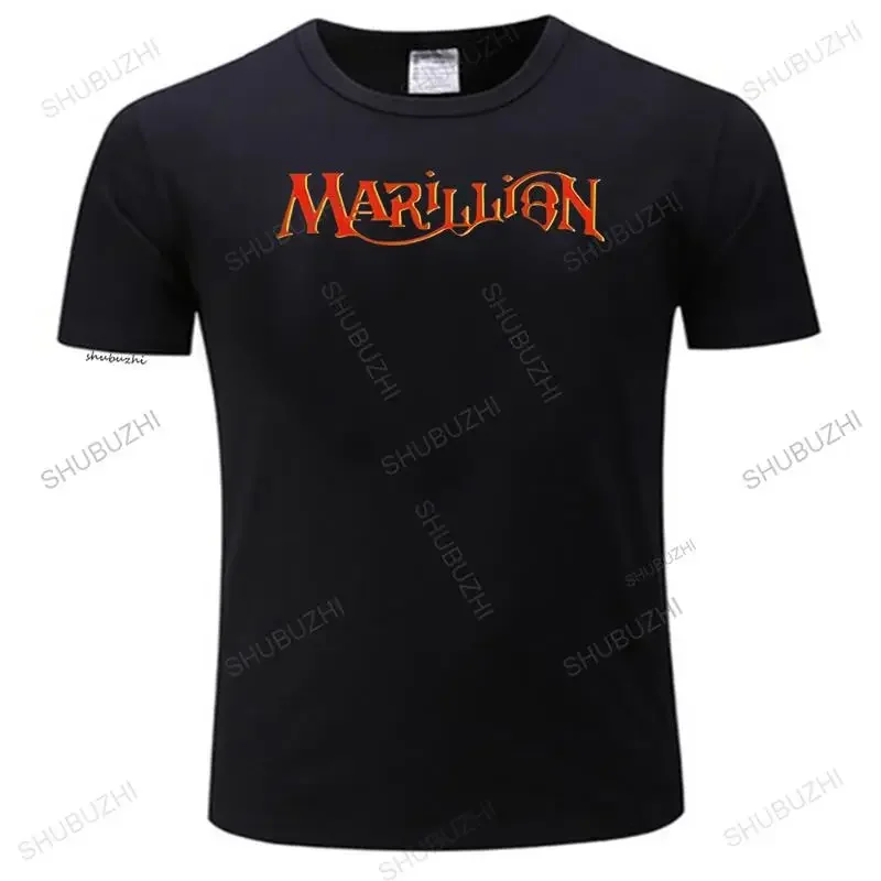 Marillion T Shirt British Rock Band Logo Tshirt EU Size Crew Neck Breathable High Quality Short Sleeve  Cotton Tee Tops