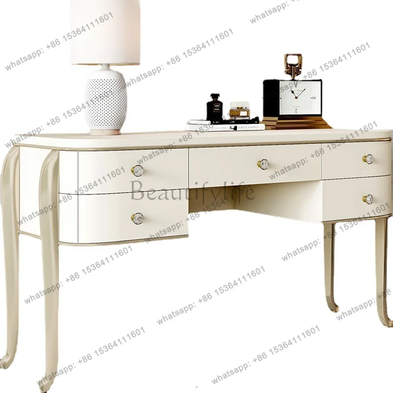 American all-solid wood desk light luxury modern high-end French calligraphy table