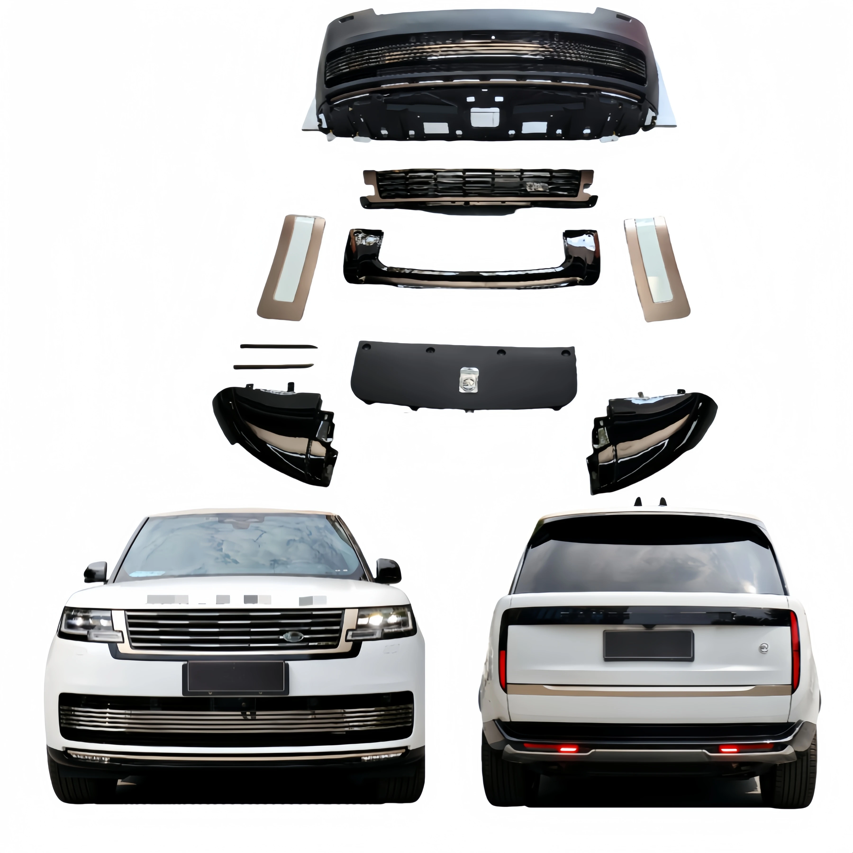 

Прямые поставки с фабрики автозапчасти SV Body Kit Range Rover Стильный L460 Модернизированный передний бампер Средняя решетка