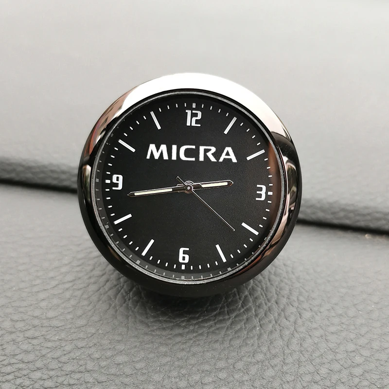 Car Clock electronic quartz Watch Dashboard decorate Accessories For Nissan Micra K11 K12 K13 K14 Logo Accessories car styling