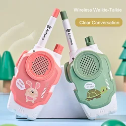 2 pçs/set crianças walkie-talkie brinquedos interação pai-filho walkie talkies gama receptor em dois sentidos crianças presentes de natal