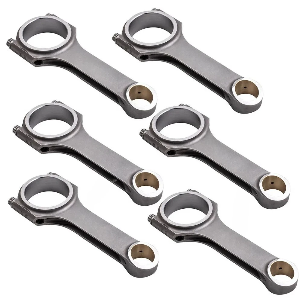 6pcs H-Beam Connecting Rods ARP Bolts for Audi VW 3.0T EA839 V6 24V TFSI  155 mm