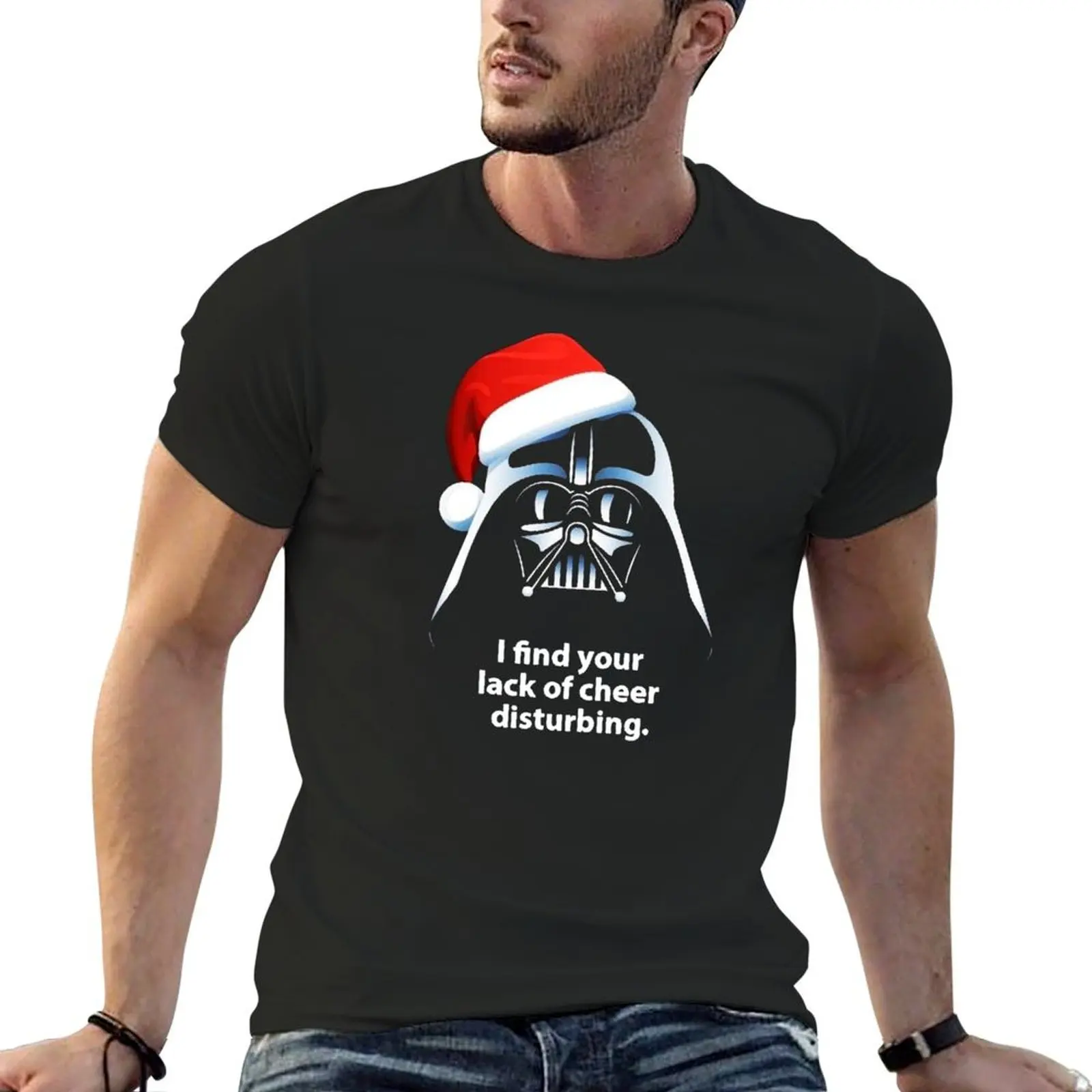 I Find Lack of Cheer Disturbing Christmas T-Shirt korean fashion vintage anime shirt mens t shirts top quality