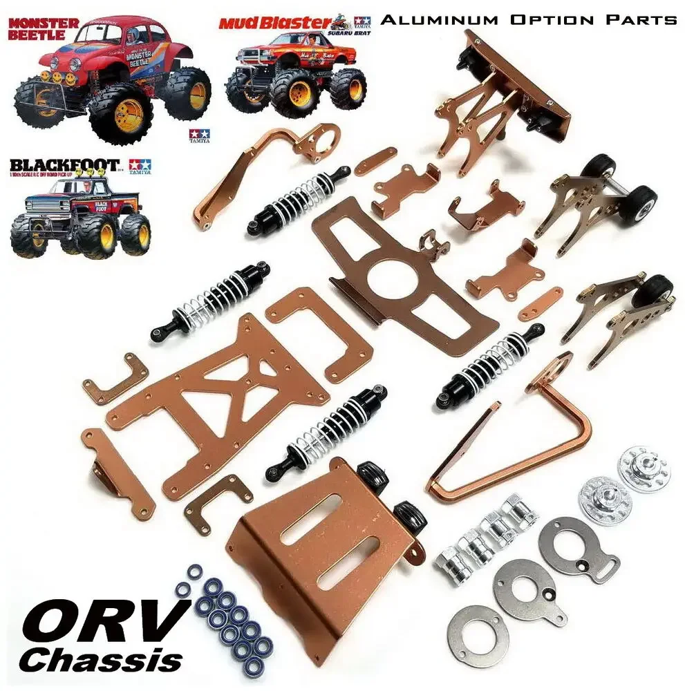 Amortisseurs de châssis en aluminium, pièces d'option de pare-chocs pour Tamiya Blackfoot Monster Beetle Mud blaster  26