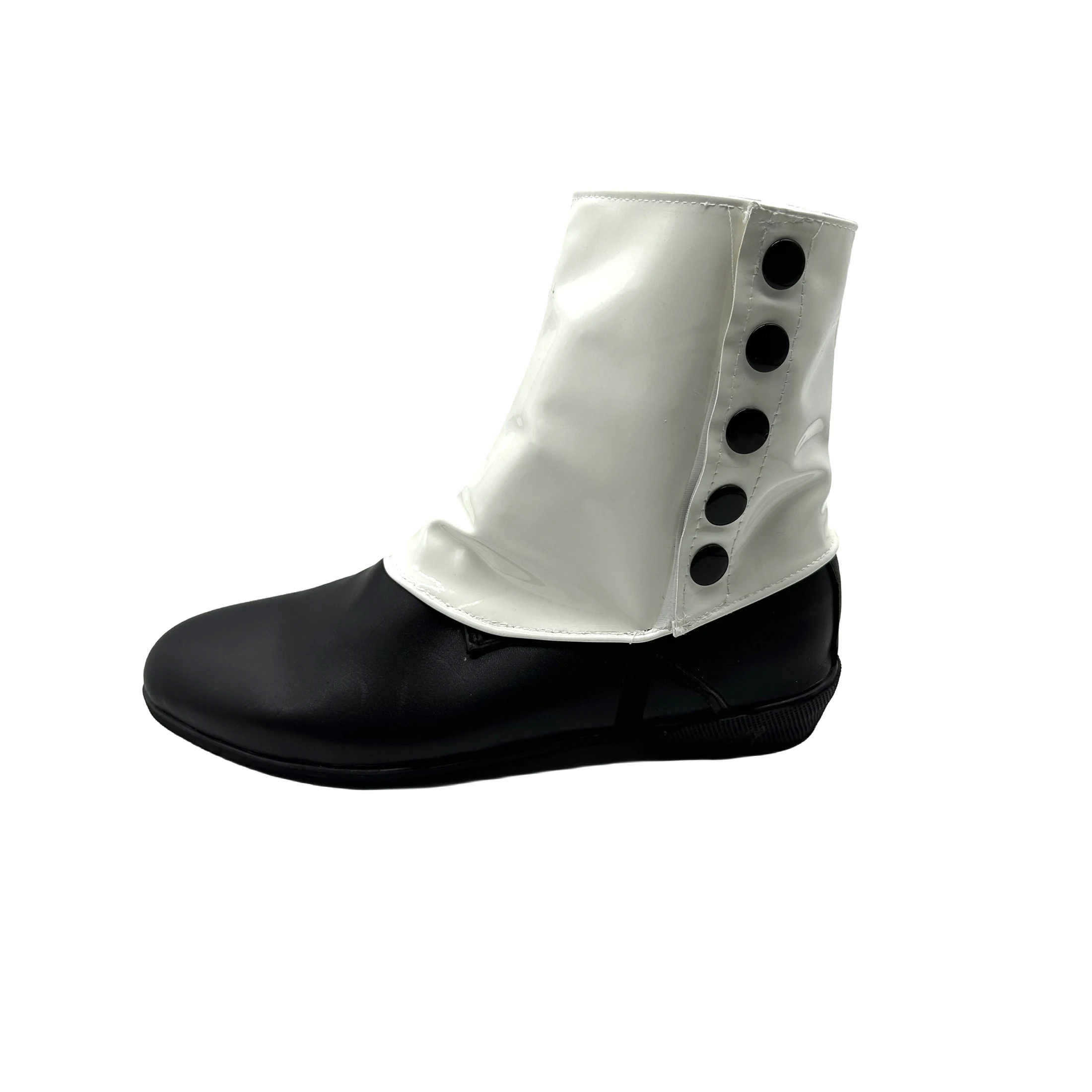 Michael Joseph Jackson White Leather Shoe Covers Glamour Rock Stage- Perfect for Dance, Parties Weddings Adults Smooth Criminal